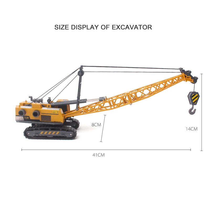 Кран гусеничная башня ABS пластик инженерный кабель экскаватор модель 1/55 Деррик висячая башня Коллекция подарок для детей игрушки для мальчиков