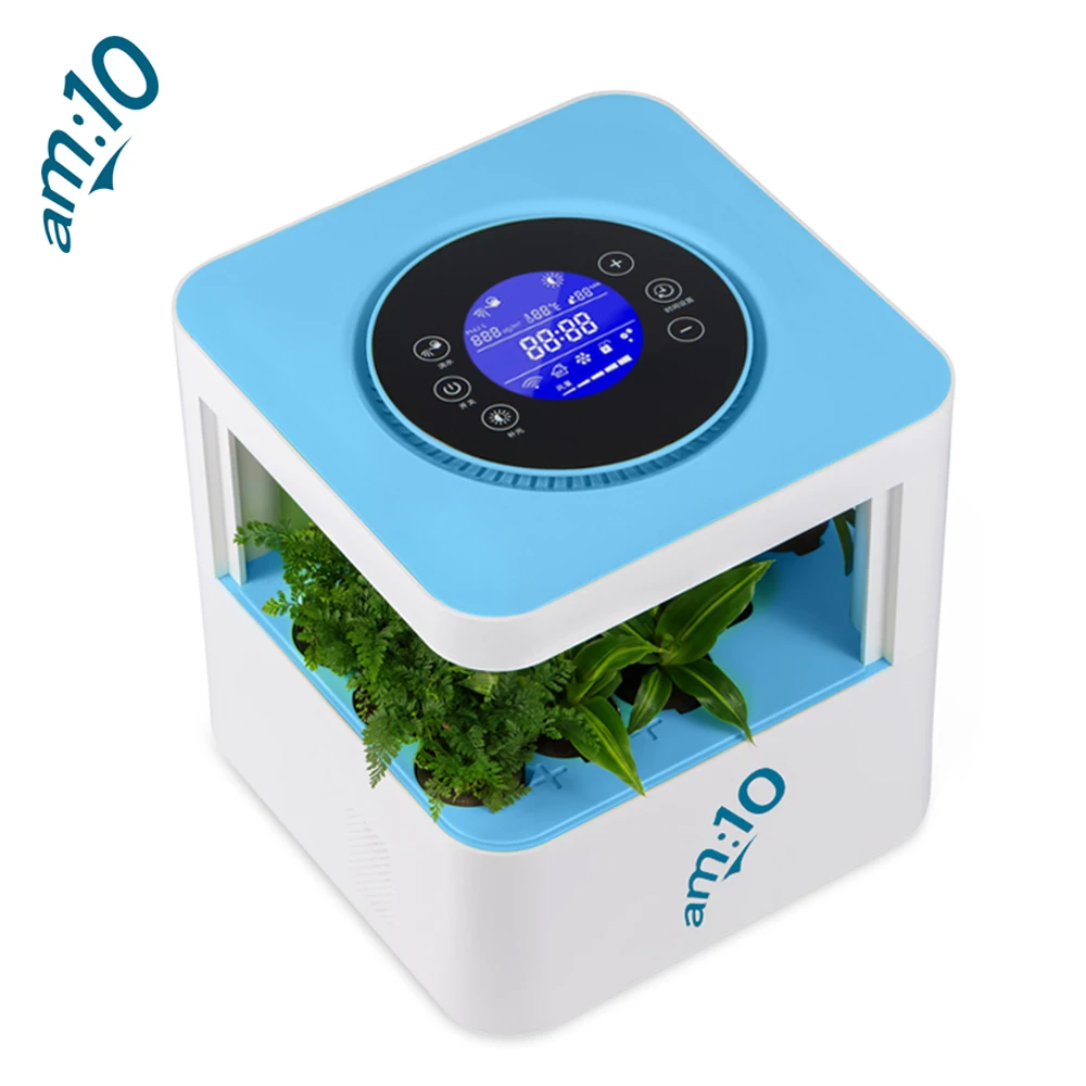 

Desktop Home Touch Screen Control Panel Square Plant Air Purifier Humidification Sterilization Purifier Filter