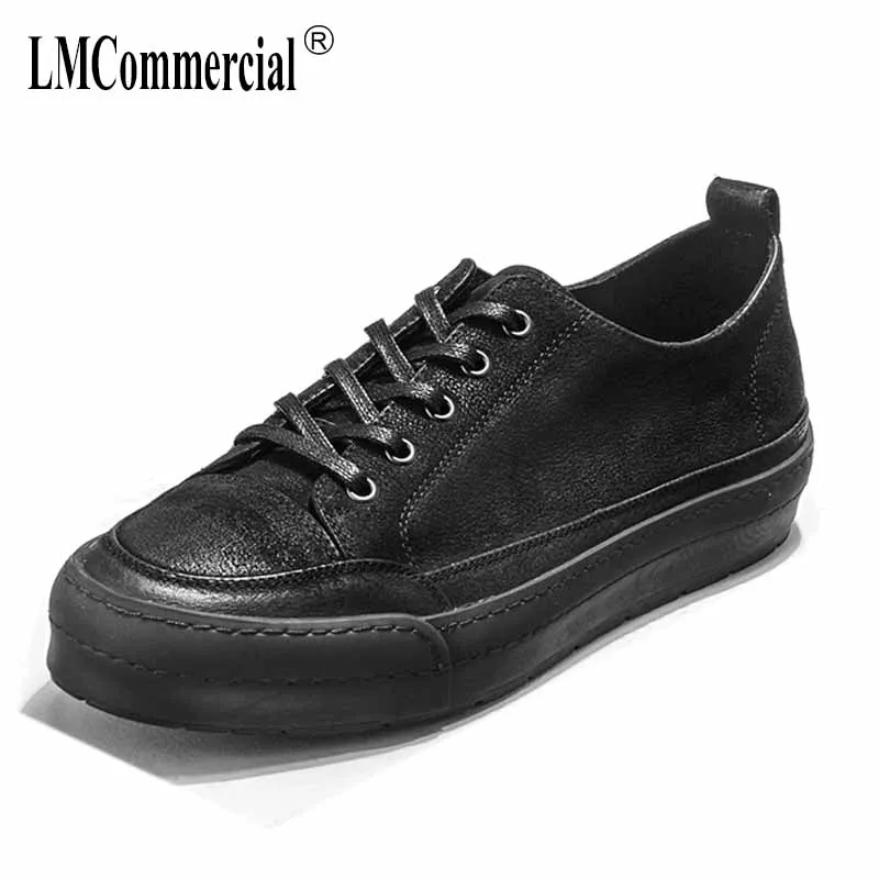 

autumn winter British retro men's shoes all-match cowhide breathable sneaker fashion boots men casual shoes Leisure shoes male