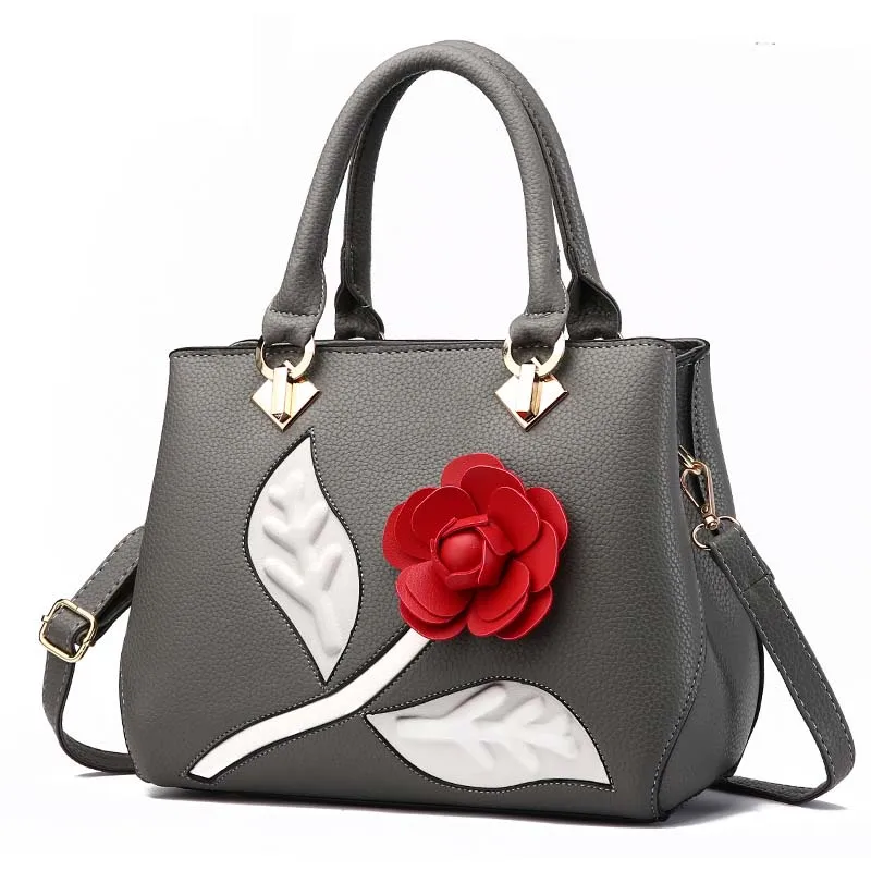 Роскошная женская сумка известного бренда, винтажная женская большая сумка с розами, женские сумки через плечо, женская сумка