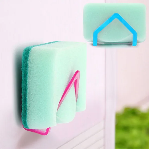 

Kitchen Tools Gadget Decor Convenient Sponge Holder Suction Cup Sink Tub Dish Cloth Storage