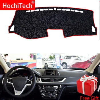 

Rose Pattern Non-slip Dashmat Dash Mat Dashboard Cover Pad Cover Carpet Car Sticker for changan Alsvin V7 2015 2016 Car Styling