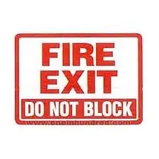 140x100 мм пожарный выход не блокируют самоклеющиеся этикетки стикер, код товара pl23, бесплатная доставка