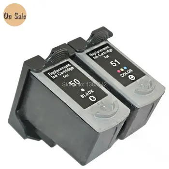 

Hisaint For Canon PG50 CL51 PG 50 CL 51 Ink Cartridge PG-50 CL-51 Pixma iP2200 iP6210D iP6220D MP150 MP160 MP170 MP180 MP450