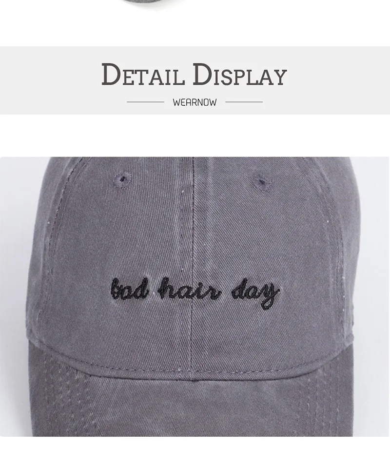 刺绣棒球帽_亚马逊-糟糕一天字母刺绣棒球帽复古水洗做旧---阿里巴巴_05