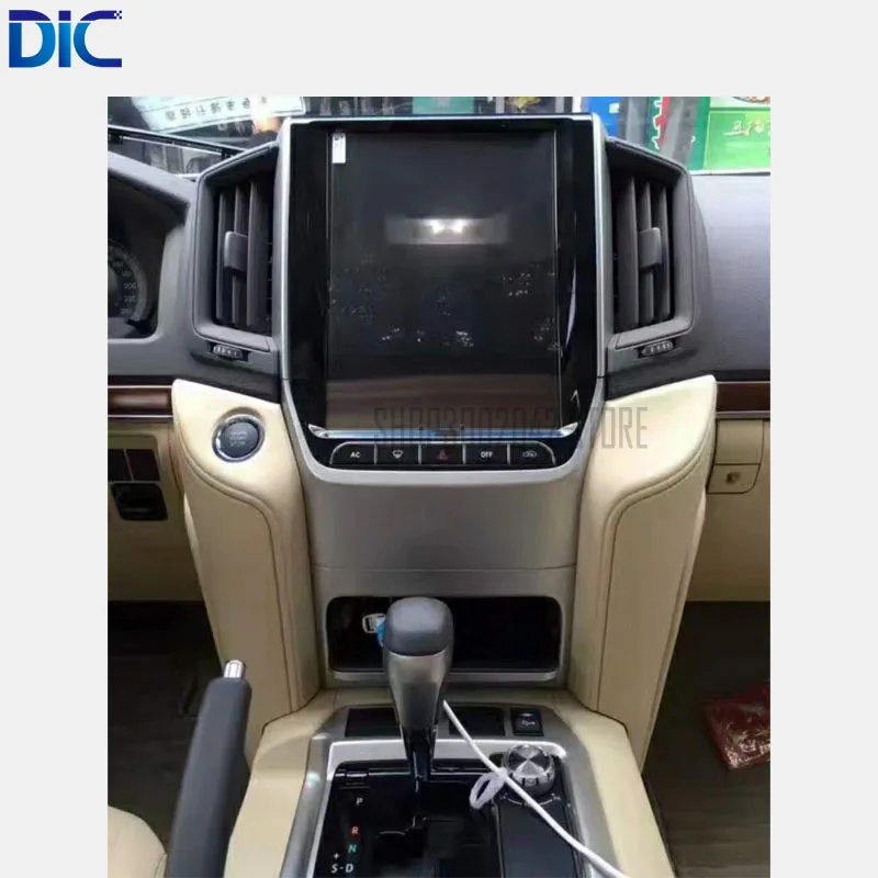 Sale DLC vertical Screen Android system 12.1inch 32GB radio Steering-Wheel bluetooth USB For toyota Land Cruiser 2007-2015 10