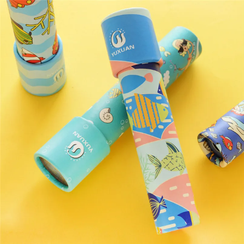 1PC Random Kids Toys Rotating Rotation Fancy World kaleidoscope Baby Toy Kids Baby birthday gift juguetes educativos #2D31 (8)