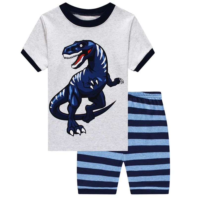

Summer Children's Pajamas Boy Dinosaur Pattern Clothes Baby Casual Pajamas Set