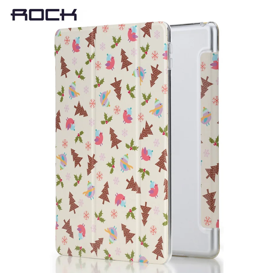 Rock PU cartoon Leather Case for ipad 2017 Cover Auto Sleep&Wake Magnetic Tablet Stand Case Soft TPU Back Cover Anne's Garden for ipad pro 9 7 5 shapes smart case soft tpu back case slim pu leather magnetic cover for ipad 7 air 3 auto sleep wake a66