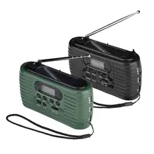 Портативный рукоятка Мощность и солнечной Питание аварийного am/fm Радио MP3 плеера