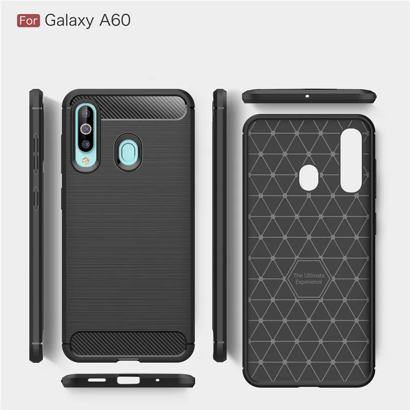 For Samsung Galaxy A60 Case Armor Protective Soft Silicone Rubber Phone Case For Samsung Galaxy A60 Back Cover For Samsung A60