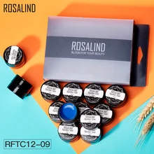 Розалинд 12 шт./компл. живопись паук блестящий гель набор гель-лаков для ногтей маникюрный набор штамповка акриловый Фрезер для ногтей cо шлифовальными комплект Лаки