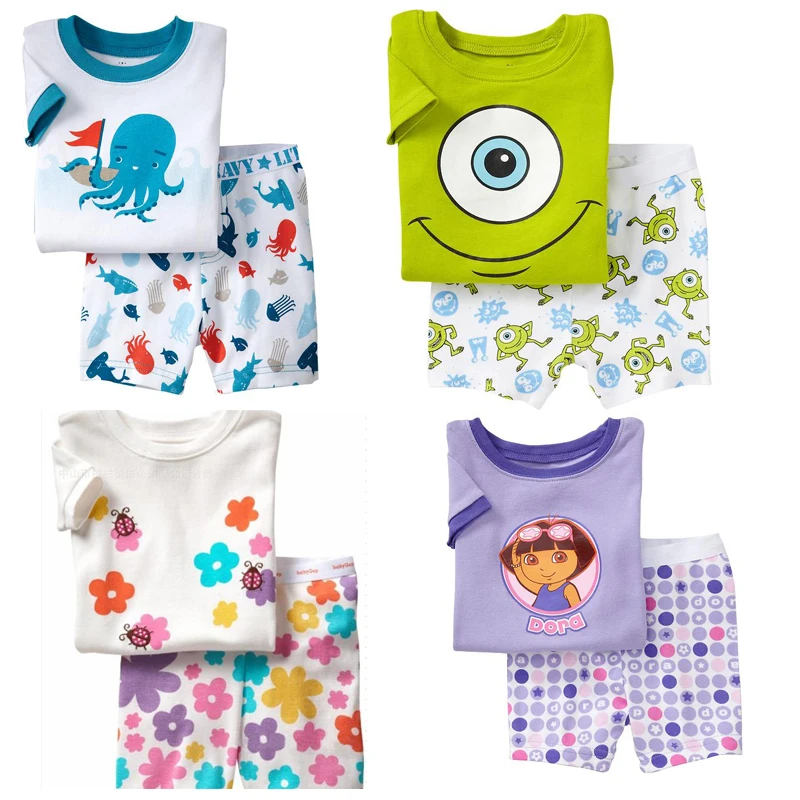 100 Хлопковая пижама с героями мультфильмов для мальчиков; Пижама для малышей; детская одежда для сна; Пижама для девочек; Одежда для мальчиков; pijama Unicornio infantil