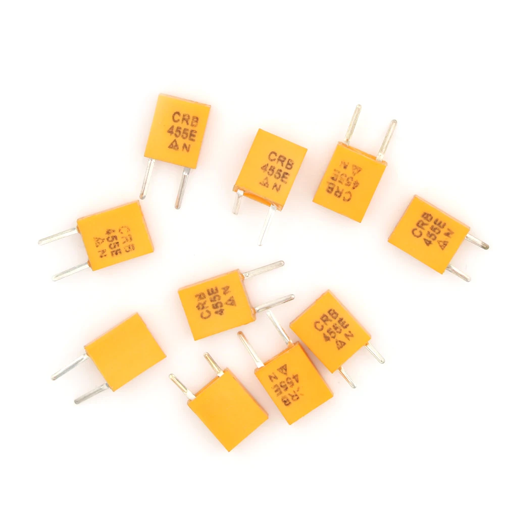 

10pcs Yellow 2pin 455E 455KHz 455K DIP-2 Ceramic Crystal Oscillator Wholesale