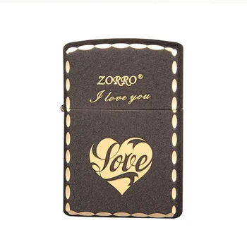 

Black Scrub love Chief Gas Cigarette Lighter Cigarettes Kerosene Flint Petrol Vintage Gasoline Lighter Oil Petrol Refillable