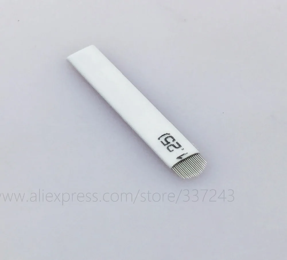 50 Pieces U Shape Disposable tattoo needles 14 Pin Eyebrow Stamps