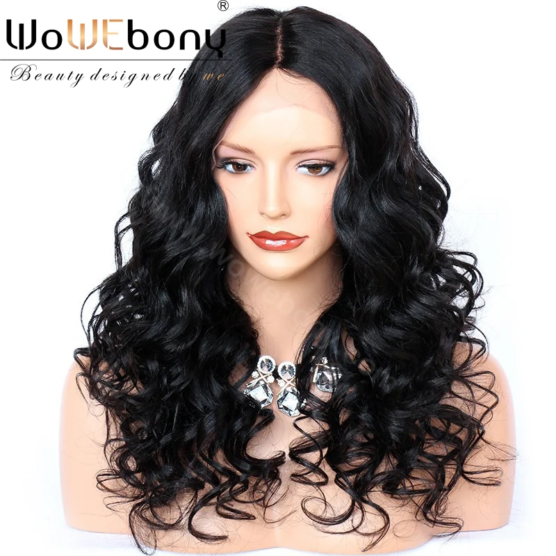 

Body Wave 4*4 Silk Base Full Lace Human Hair Wigs For Women Invisible Parting Brazilian Remy Hair WoWEbony