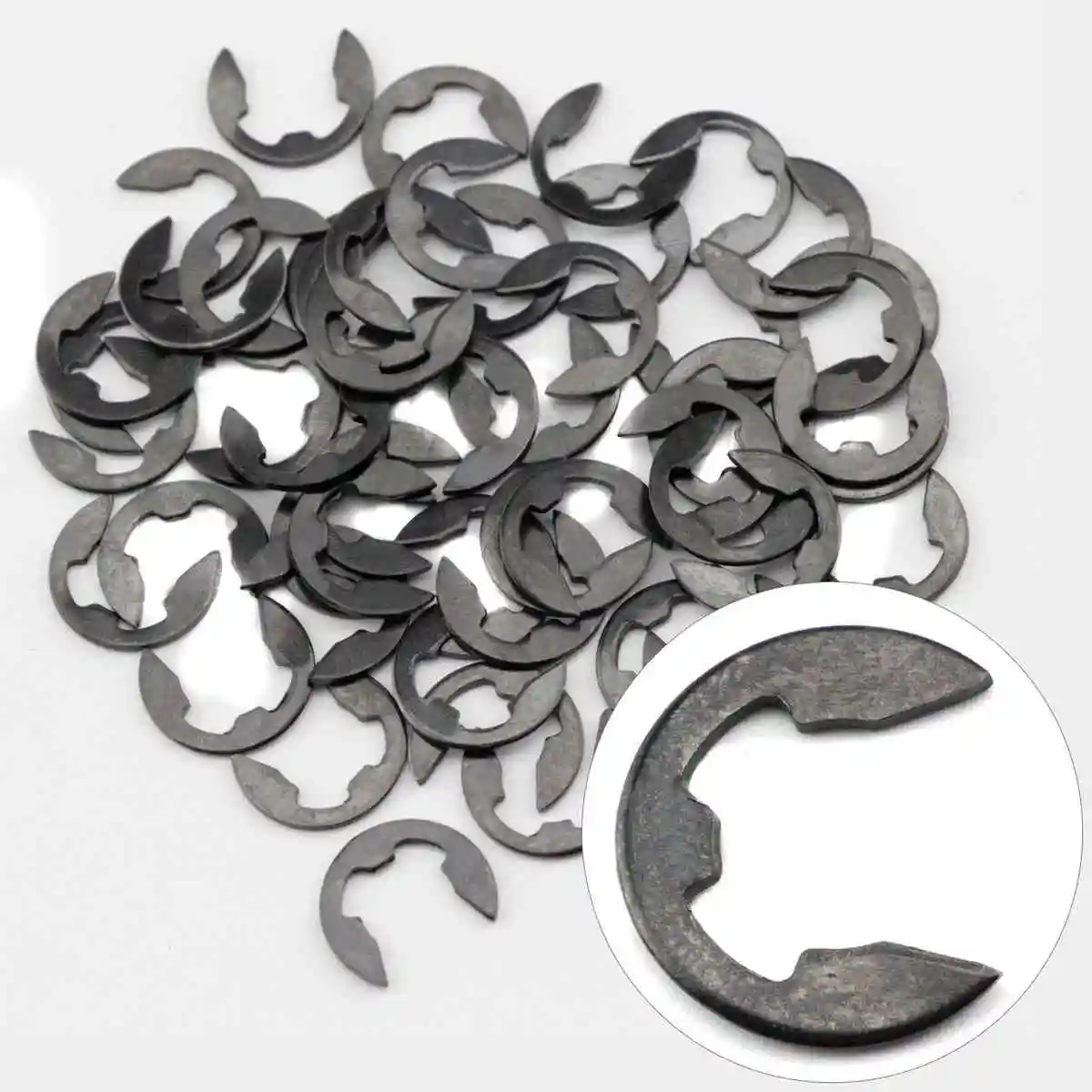 50pcs x E-clip Snap Ring for MS170 MS180 MS250 MS260 MS361 MS440 MS460 MS660 8mm  Accessories