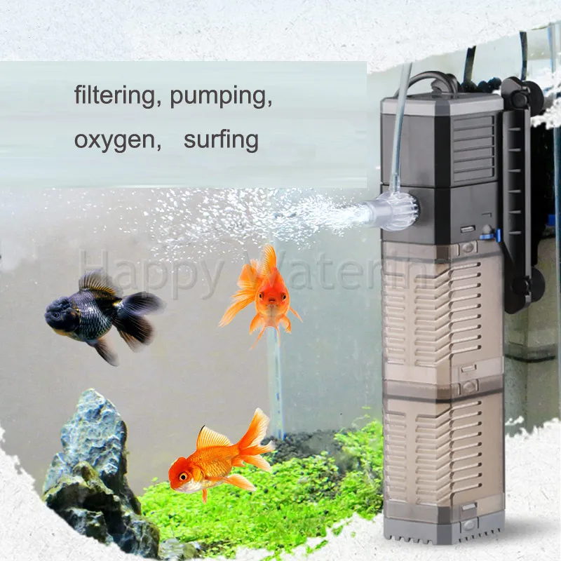 

High Efficency 8W Aquarium Water Pump for Fish Tank Pond Pool Internal Filter Aquarium 600L/H Flow Max