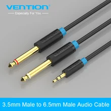 Vention Audio Cable 3.5mm To Double 6.5mm Jack Male To Male AUX Cable For MP3 Player Mixer Speaker Sound Amplifier HIFI
