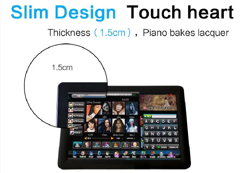 touch screen menu a2
