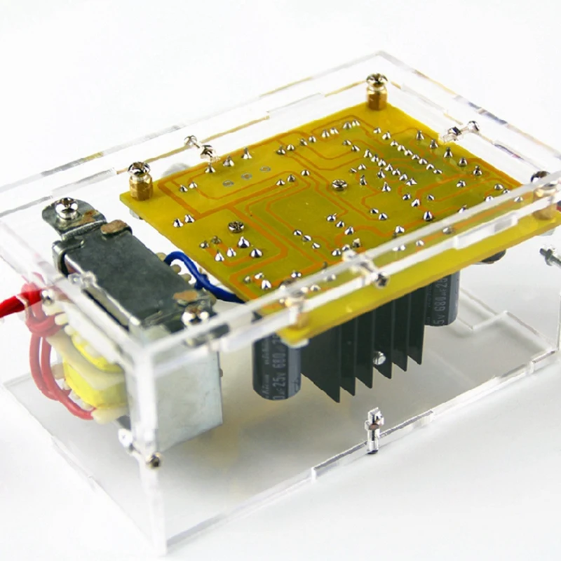 Набор для самостоятельной сборки Lm317 1,25 в-12,5 в Регулируемый понижающий модуль питания 220 В(штепсельная Вилка европейского стандарта