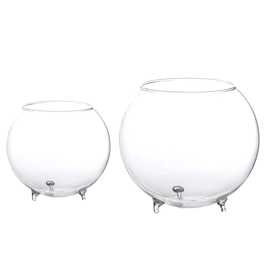 Clear Ball Glass Vase Bottle Terrarium Containers DIY Table Flowers Vase Transparent Wedding Garden Decor Flower Hydroponic Vase