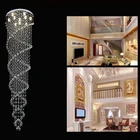 VALLKIN LED Pendant Light Modern Dining Room Free Shipping with K9 Clear Crystal Lamps Fixutres D70CM H350CM CE VDE
