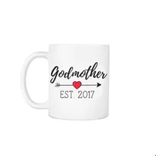 Madrina est 2017 tazas de cerveza taza de leche taza de café de porcelana tazas de té de viaje home decor novedad amigo regalo de cumpleaños regalos