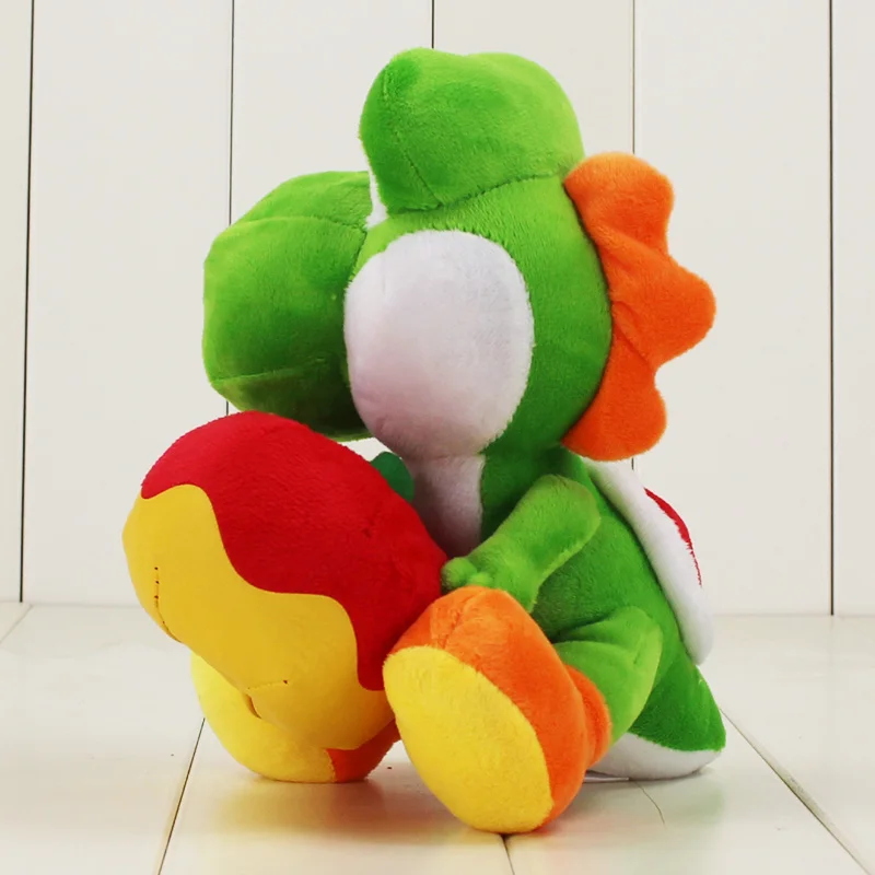 17 см зеленый Йоши с Apple плюшевые игрушки куклы Супер Марио Йоши Плюшевые игрушки Рождественский подарок