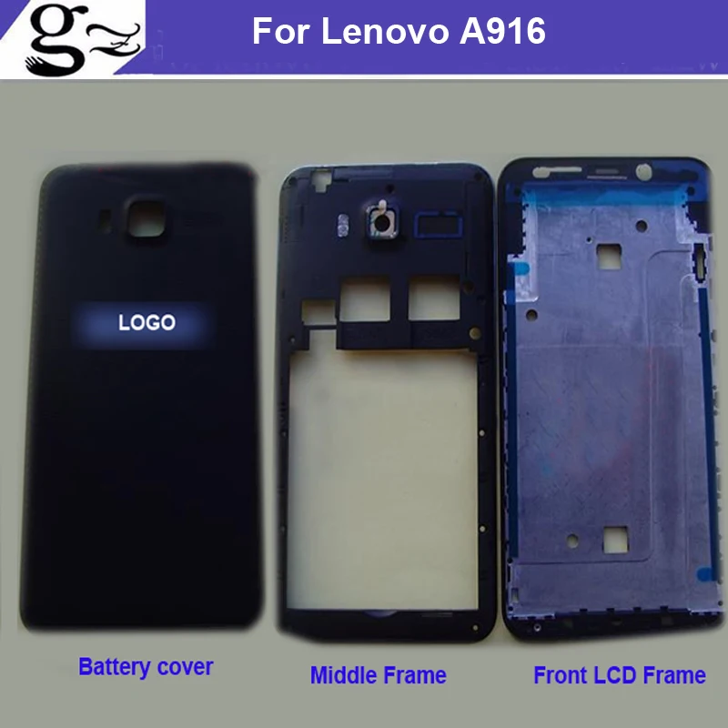 Полный Корпус для lenovo A916 916 задняя Батарея покрывающая телефон по всей