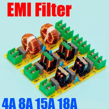 

AC 110V 220V 2A 4A 15A 18A EMI Power Filter Board Purifier Amplifier Noise Impurity Purifier Filtering Noise Impurities .