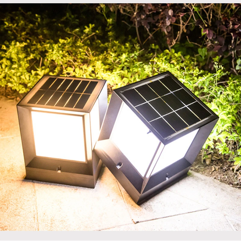 Preto à Prova Conduziu a Lâmpada de Iluminação do Jardim do Pátio ao ar Livre com Sensor para a Decoração do Assoalho Casa de Campo Nórdico Branco Água Solar Rua Ip44 d' 17 Lâmpadas solares