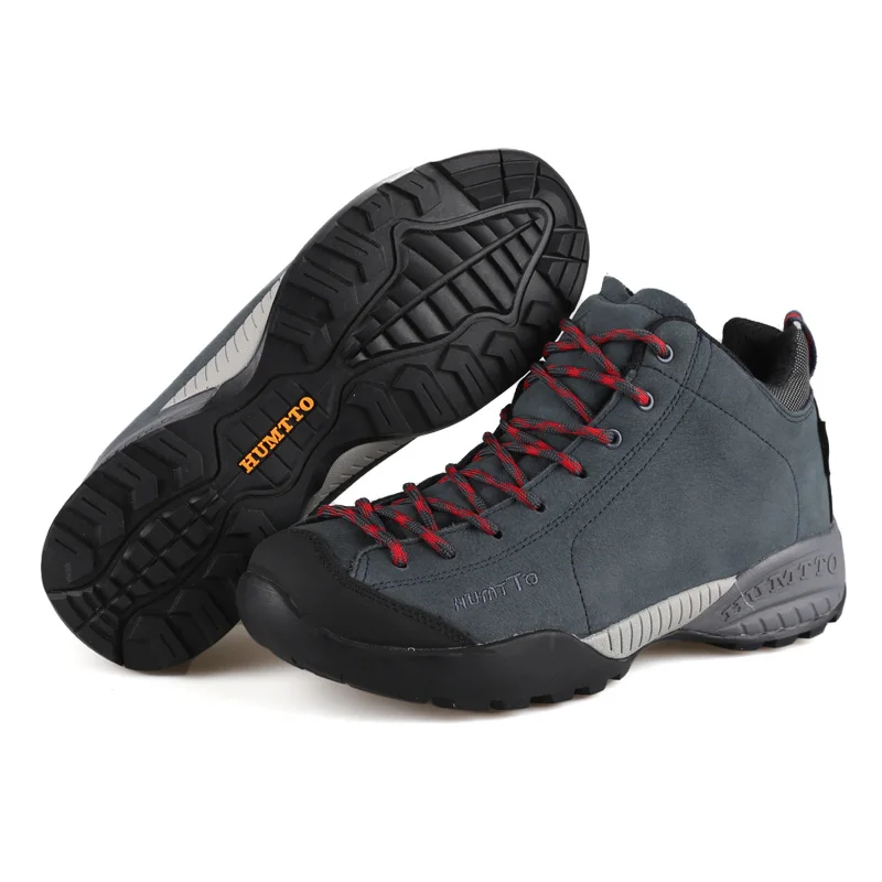 Real Winter Waterproof Hiking Shoes Men Genuine Leather Outdoor Sneakers Climbing Boots Breathable Sport Warm Hunting Mountain
