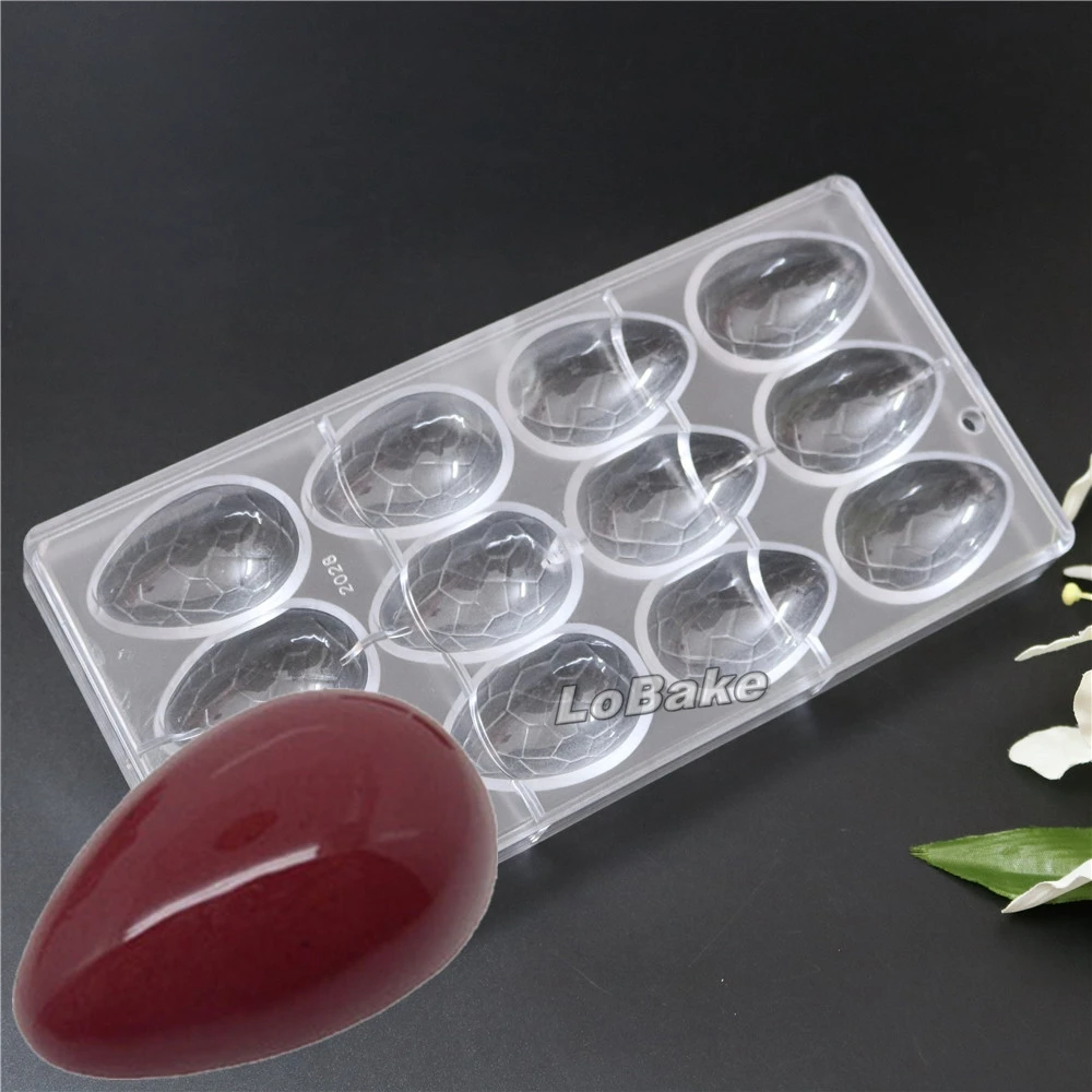 New arrivals easter eggs shape smooth surface hard thick PC