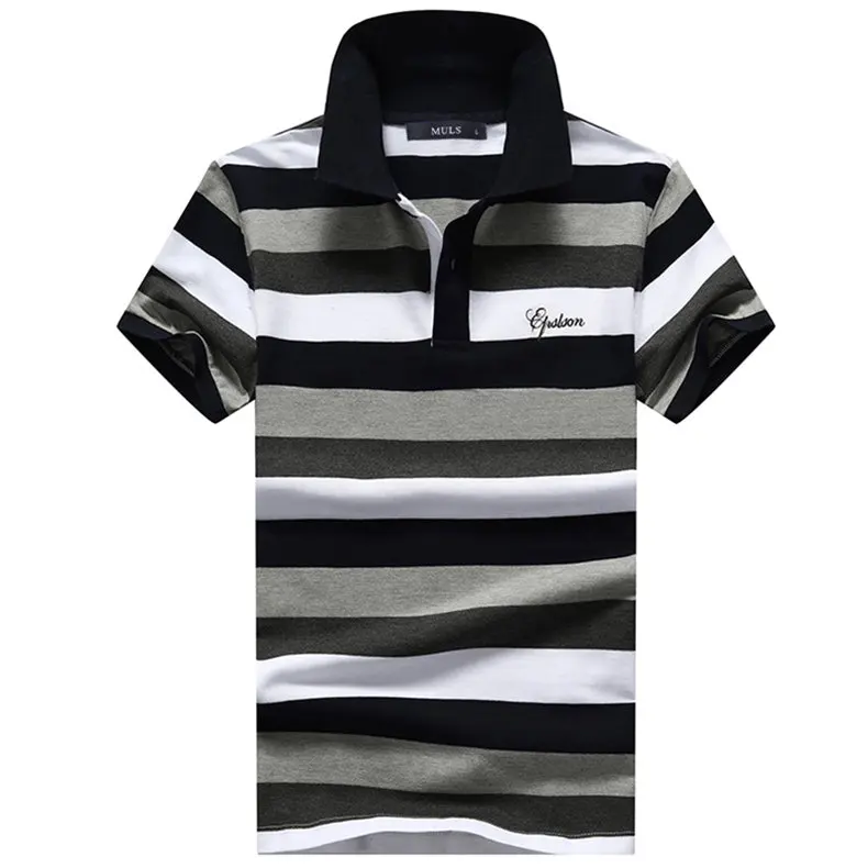 Summer Polos Men Shirt Cotton Striped Short Brand Mens Polo Male Top Tees Fast Dry Breathable Tshirt Men Clothing Boy Drop Ship-8