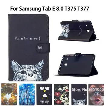 

Fashion Flip PU Leather For Samsung Galaxy Tab E 8.0 T377 Case For Samsung Galaxy Tab E 8.0 T375 T377V Smart Cover Cases