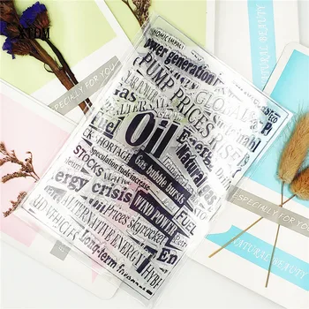 

Hot selling English A transparent clear stamp / silicone seal roller stamp DIY scrapbook album / card production