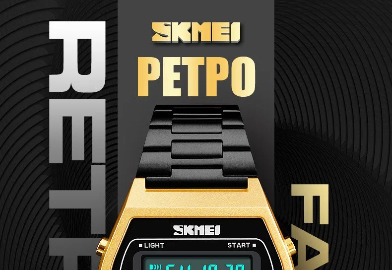 SKMEI Дамская мода часы Открытый Спорт Роскошные сплав цифровые часы, ремешок Бизнес Relogio12/24 часов Relogio Feminino цифровой