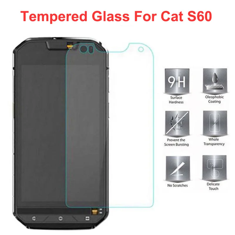  Cat  S60 Tempered Glass  For Cat  S60 Caterpillar 9H 2 5D 