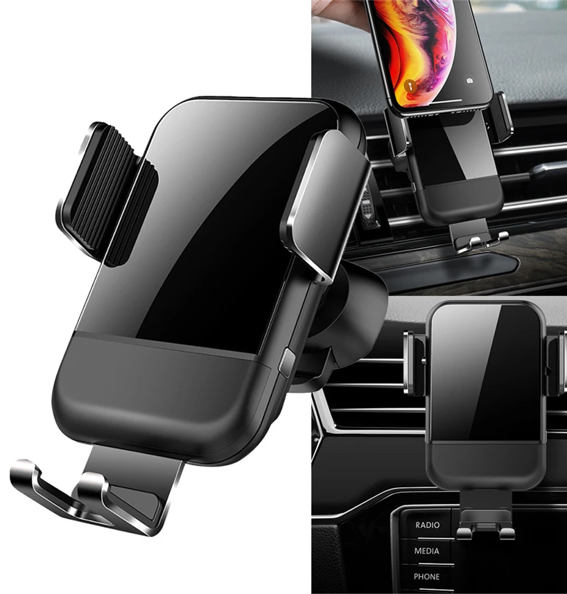 VOBERRY QI Mobile Phone Wireless Fast 10W Charger Seat Automotive Ventilation Connecting Rod Automatic Clamping|Зарядные
