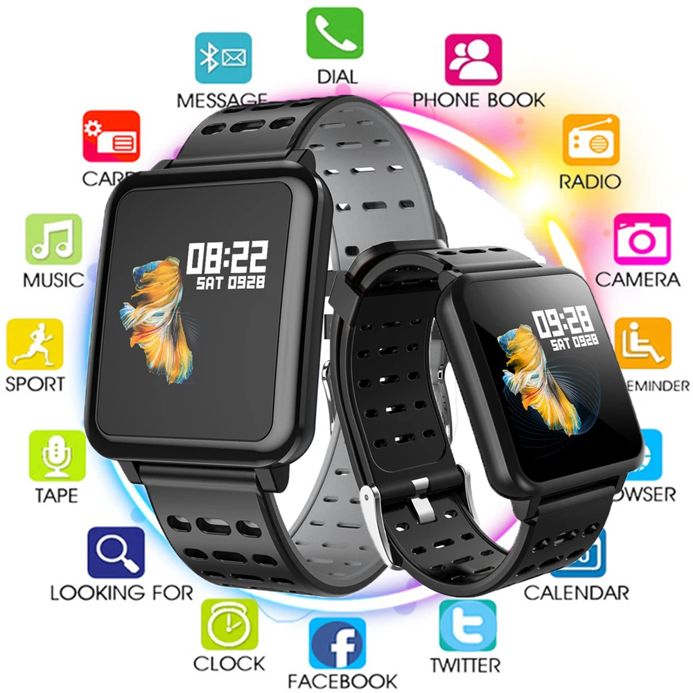 

2019 Smart Watch T2 Pedometer Weather Smart Band Heart Rate Blood Pressure Monitor Waterproof Bracelet for Samsung Xiaomi Huawei