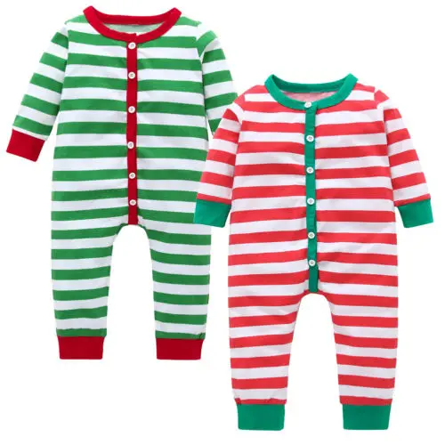 

New Baby Girls Boys Christmas Pajamas Kids Sleepwear Nightwear Pj's Outfits One-Pieces Rompers