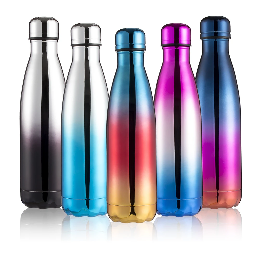 Termo de Cola de colores chapado, botella aislante al vacío, 500ML, 304,  acero inoxidable|Termos y botellas al vacío| - AliExpress