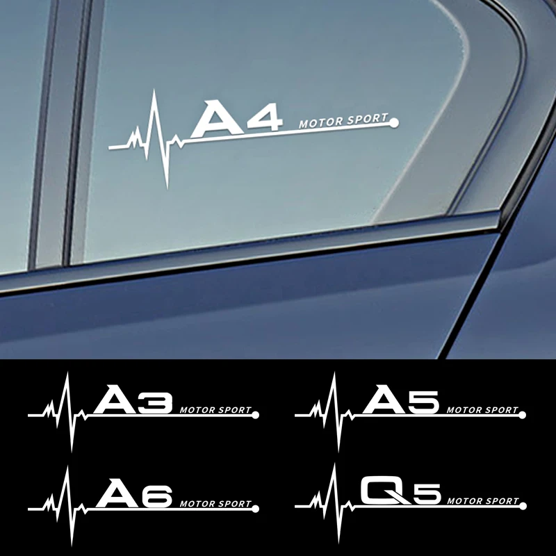 

Car Side Window Stickers Decals For Audi A4 B5 B6 B7 B8 B9 A3 8P 8V 8L A5 A6 C6 C5 C7 4F A1 A7 A8 Q2 Q3 Q5 Q7 RS3 RS4 RS5 RS6 TT