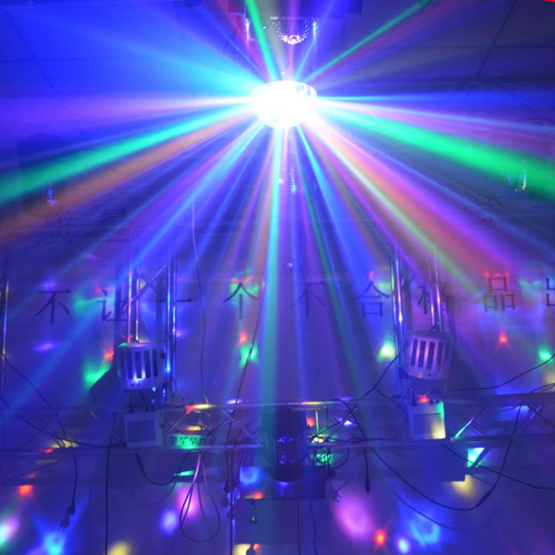 Цифровой светодиодный RGB Хрустальный Магический Шар Световой Эффект диско DJ Бар