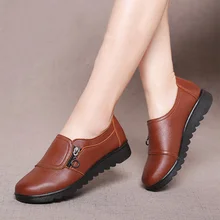 Г., женская обувь на молнии без шнуровки размера плюс на платформе, Осенняя обувь на плоской подошве, женская обувь высокого качества из PU искусственной кожи, удобные женские Мокасины модная женская обувь