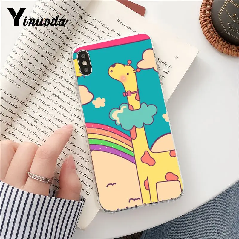 Flying Shark And Giraffe Funny Cartoon