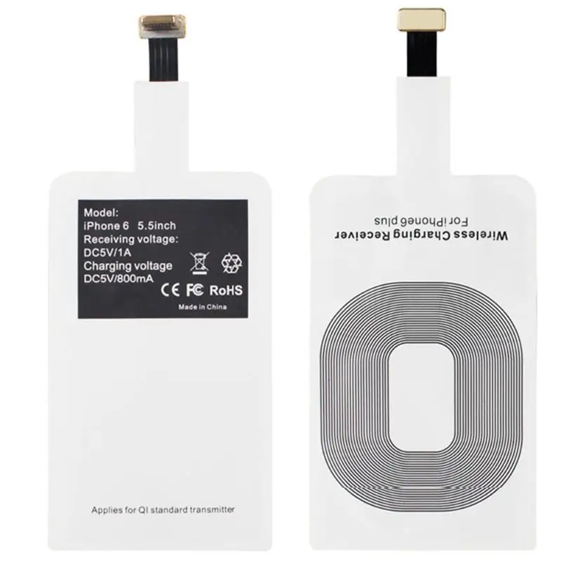 Беспроводное зарядное устройство ALLOET QI для iPhone 5 5C 5S 6 6S 7 Plus приемник быстрой