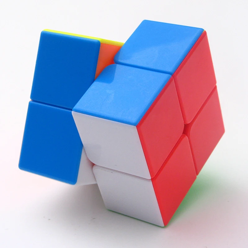 

2019 New Qiyi 50mm Divine Jewel 2x2x2 Magic Cube 2 By Cubes Striae Colour Competition Educational Toys For Kids Cubo
